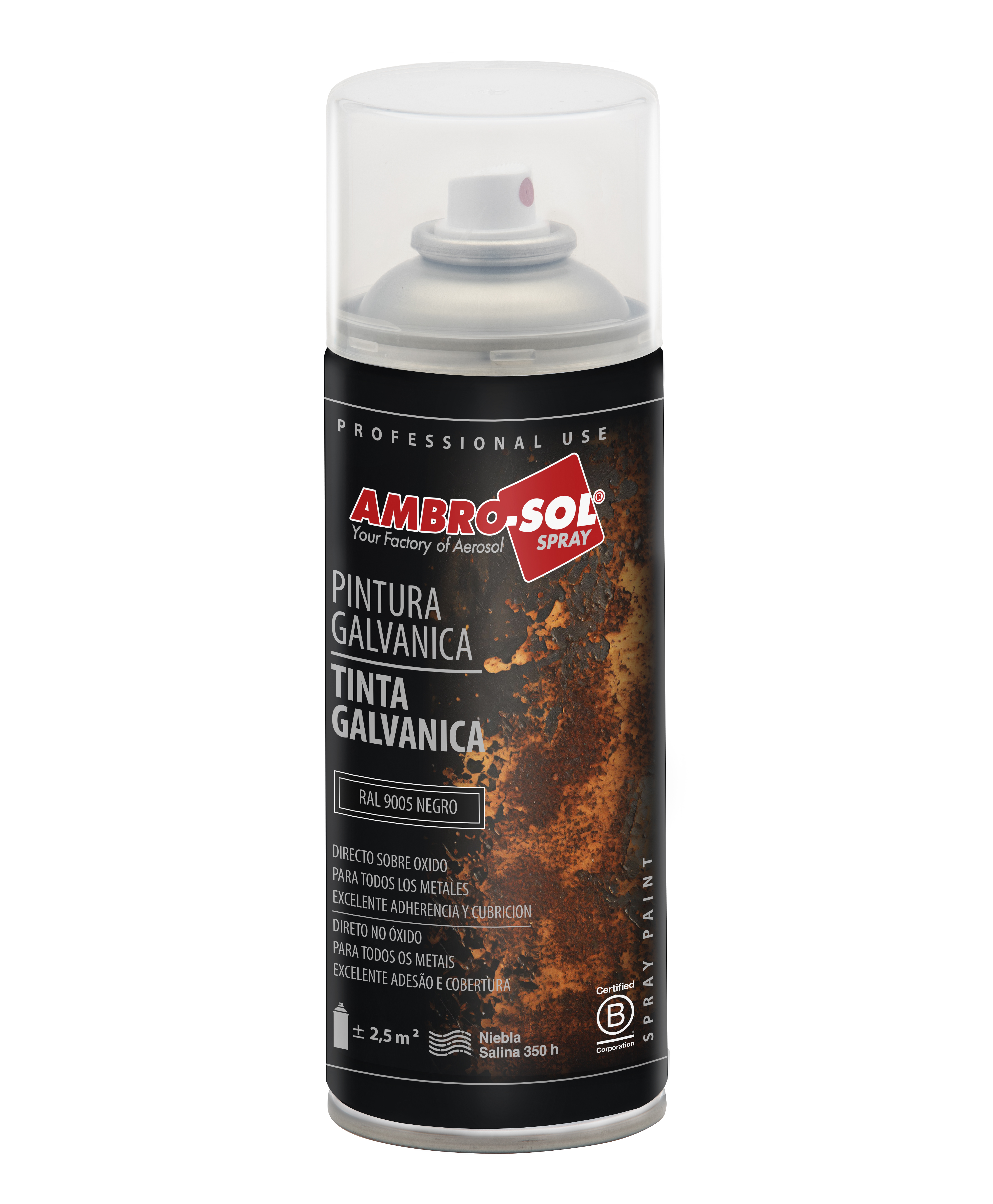 Pintura Galvánica 400 ml RAL 9005 NEGRO